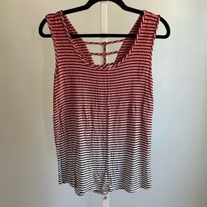 Fifty Street Striped Ombré Tank